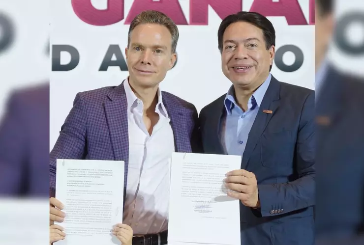 Manuel Velasco se registró para participar en la encuesta de Morena a fin de abanderar la candidatura presidencial del partido guinda en 2024.