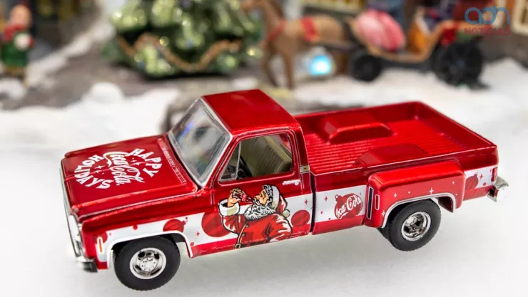 camioncitos navideños de Coca Cola