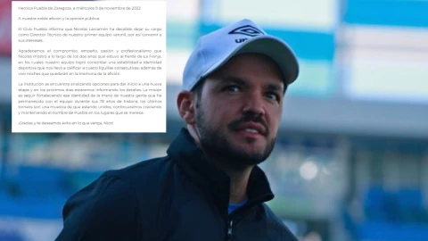 Nicolás Larcamón se va del Puebla