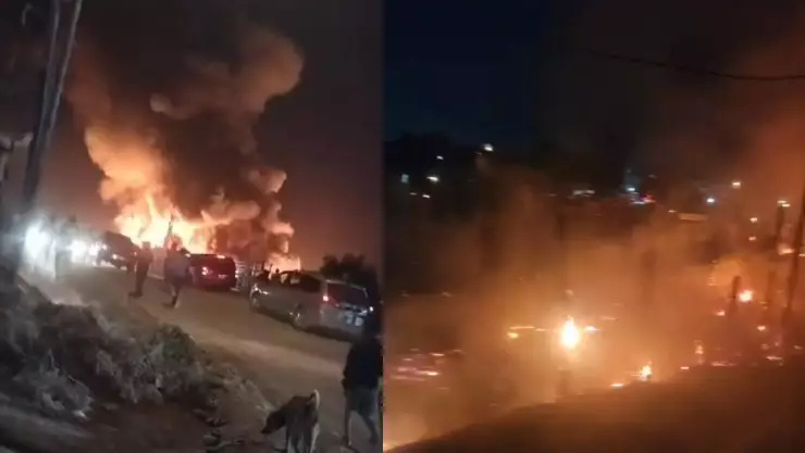 VIDEO: Se registra fuerte incendio en Villas del Campo en Tijuana