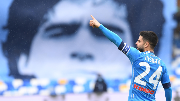 Lorenzo Insigne con el Napoli