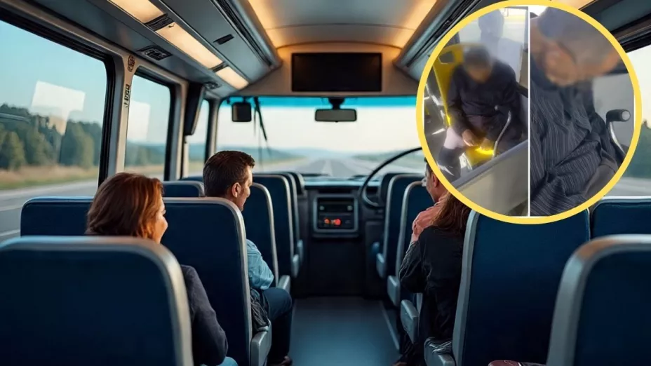 Abuelito muere en camión urbano