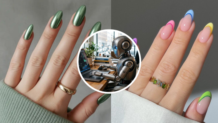 7 diseños de uñas recomendados y hechos por la IA para ponerte en marzo 2026