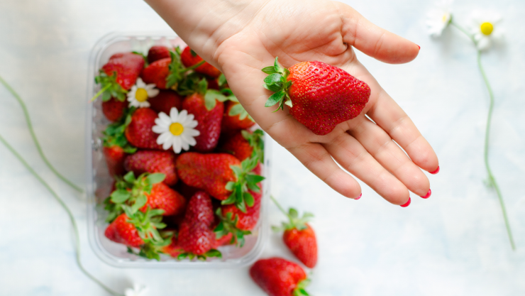 método desinfectar fresas