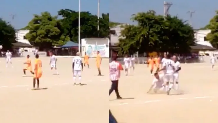 Ex futbolista del Cruz Azul se agarra a golpes con su cuñado en pleno partido