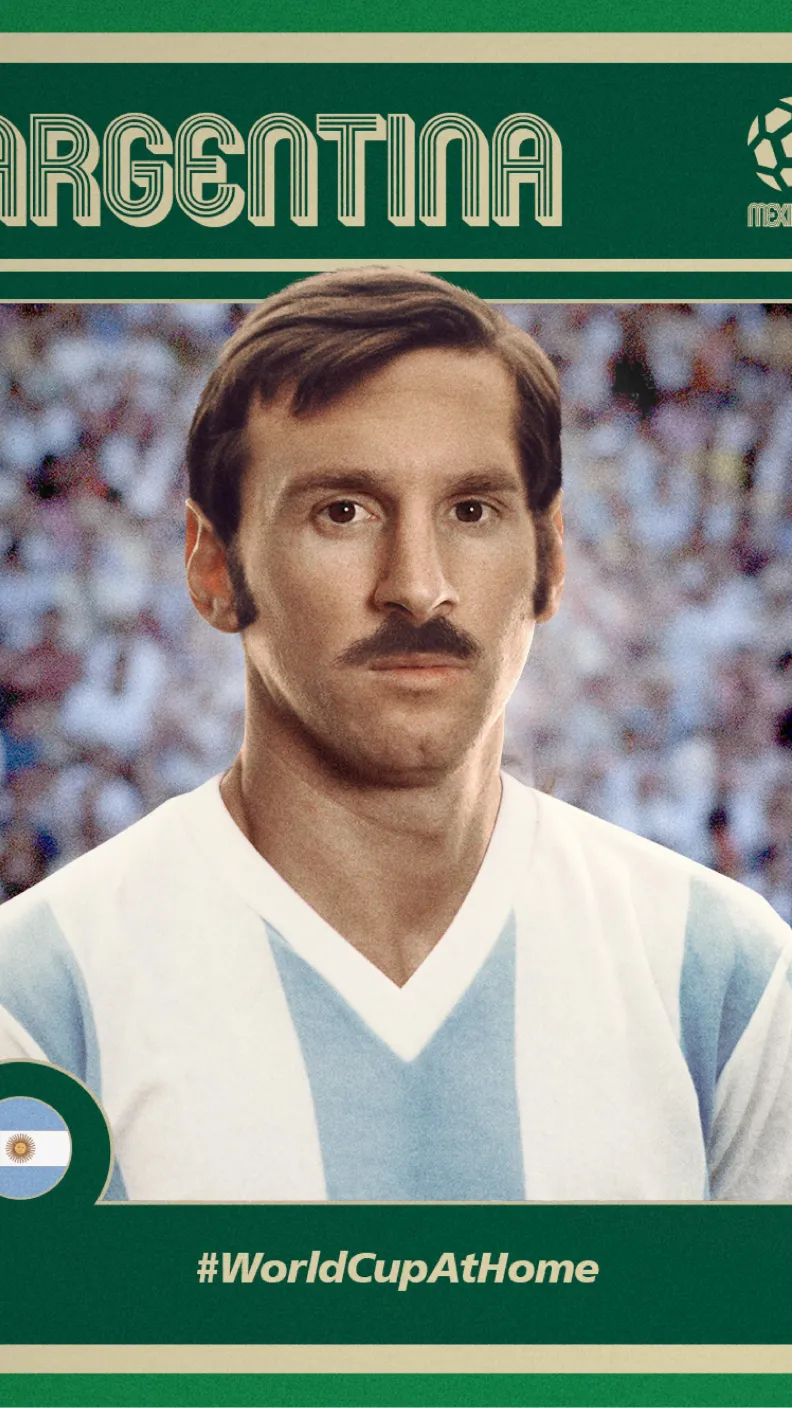 La FIFA presentó como serían las actuales estrellas del balompié mundial en el Mundial de México 70