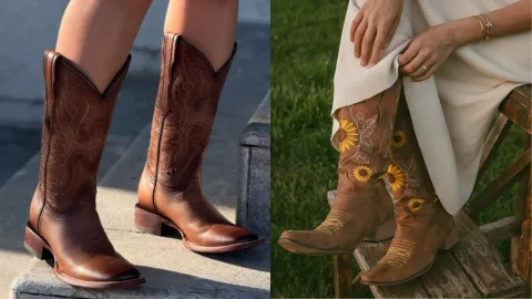 botas vaqueras cafes