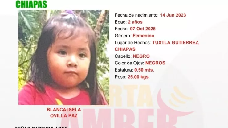 Blanca Isela Ovilla Paz desapareció en Terán en Tuxtla Gutiérrez