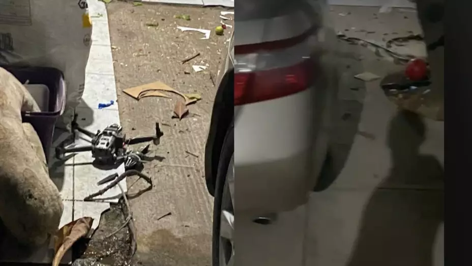 Niño herido por bala perdida y dron derribado balacera La Ruana