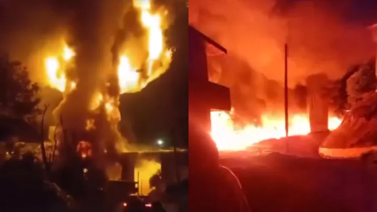 VIDEO: Pipa de gasolina explota en la México-Tuxpan tras caer de un puente de 50 metros en Tulancingo, Hidalgo