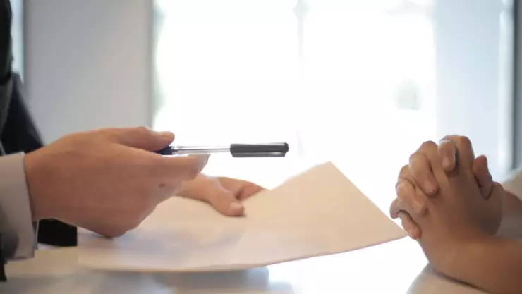 Entrevista de trabajo.