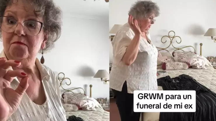 ¡El mejor GRWM! Abuelita se hace viral por compartir cómo se arreglará para el funeral de sus ex parejas