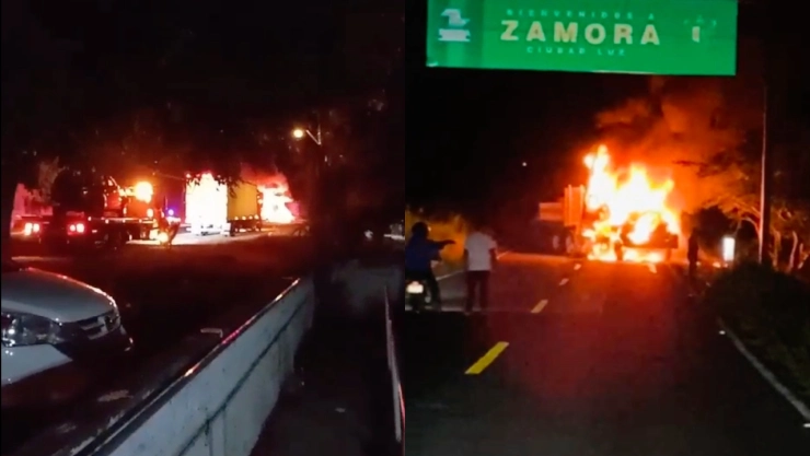 Se registra quema de vehículos en Zamora y Yurécuaro, Michoacán