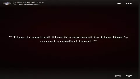 Esta es la indirecta de Josh Ball a Ángela Aguilar y Christian Nodal