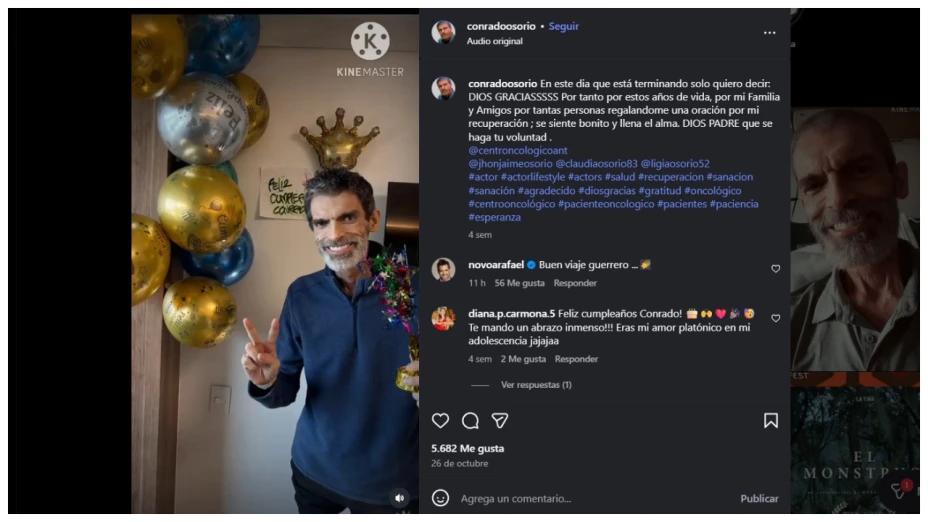 actor conrado osorio instagram