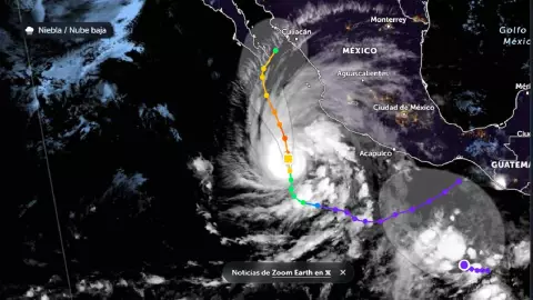 Sigue EN VIVO la trayectoria de la tormenta tropical Norma en México