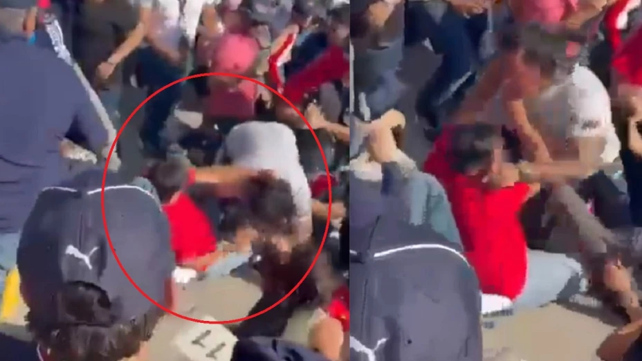 se agarran a golpes gp méxico video