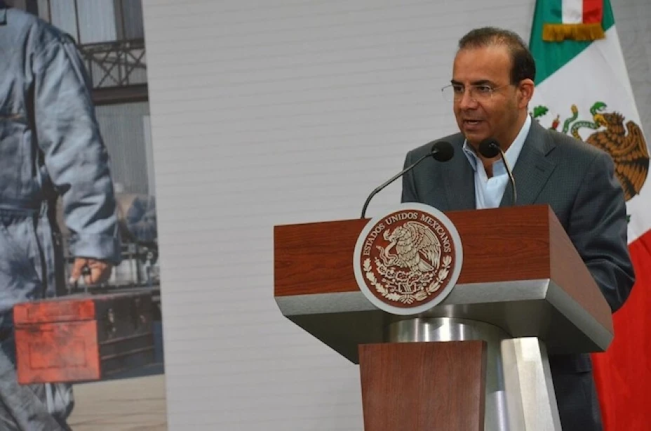 El secretario del Trabajo y Previsión Social, Alfonso Navarrete