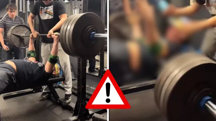 El accidente ocurrió durante un intento de levantamiento de alto peso