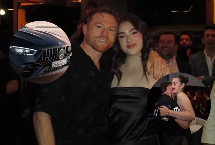 Canelo Álvarez junto a su hija Emily