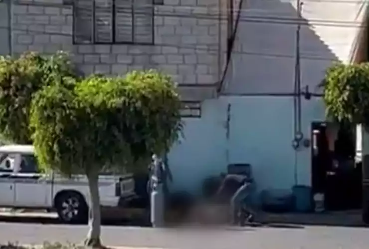 QUEMAN VIVO CERDO SAN ANDRÉS CHOLULA PUEBLA