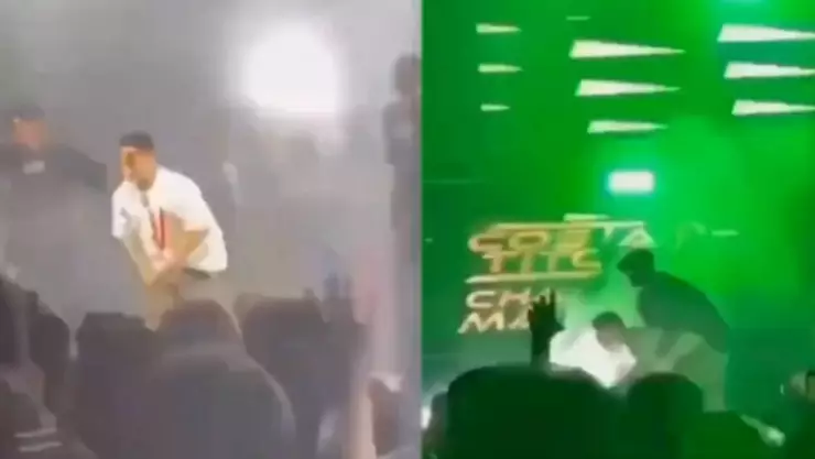 VIDEO Rapero murió en pleno concierto; se desplomó frente a todos