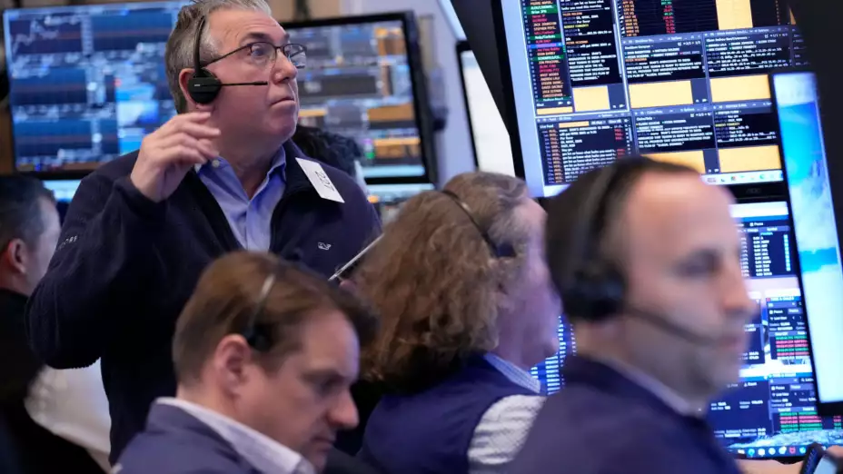 Corredores bursátiles en la sede de la Bolsa de Valores de Nueva York