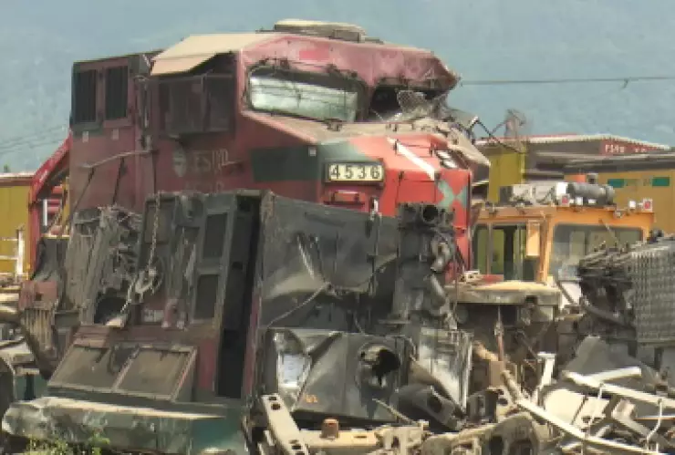 Choque de tren en Veracruz