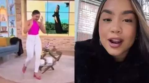 Cantante colombiana sufre incidente menstrual durante programa