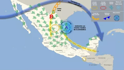 línea seca ola de calor