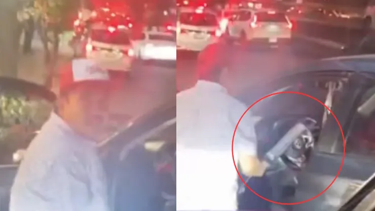 VIDEO: Conductor le estrella el vidrio a un Metrobús CDMX en Tacubaya