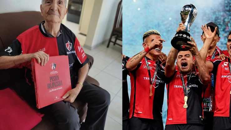 Abuelito de 91 a&ntilde;os llora al celebrar un nuevo t&iacute;tulo del Atlas