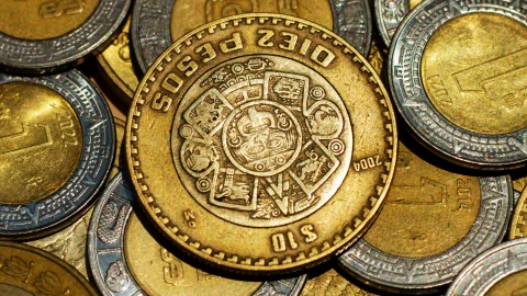 Nuevas monedas diez pesos