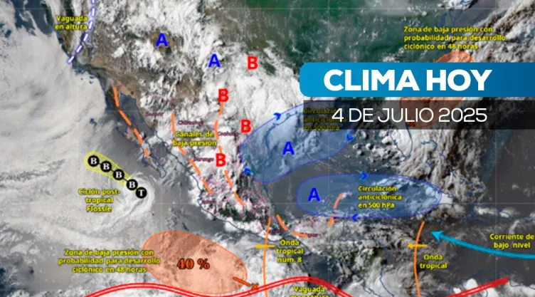 Clima en México, monzón desata lluvias intensas en el noroeste
