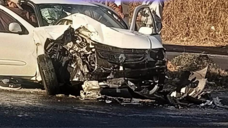 Fuerte accidente en el Libramiento Oriente deja tres lesionados.