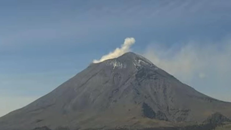 Así se vio la tormenta que cayó en Puebla desde el Volcán Popocatépetl