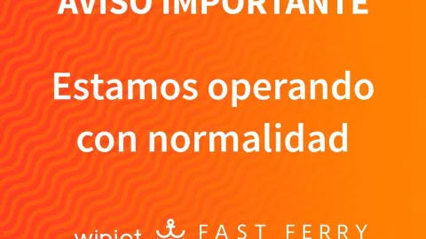 Cruce de ferrys de pasajeros operan de manera normal