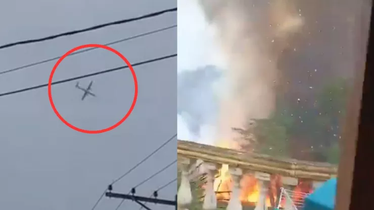Avión se estrella en Brasil