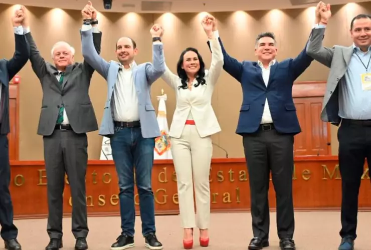 Así fue el registro de Alejandra del Moral como candidata a gubernatura en elecciones del Edomex