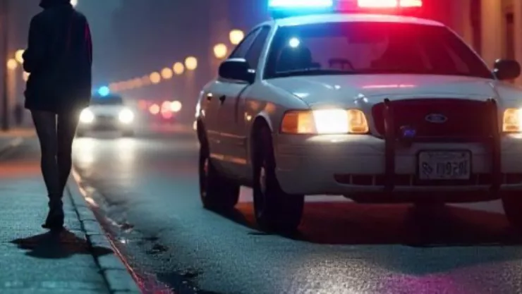 Patrulla de policía en Tijuana