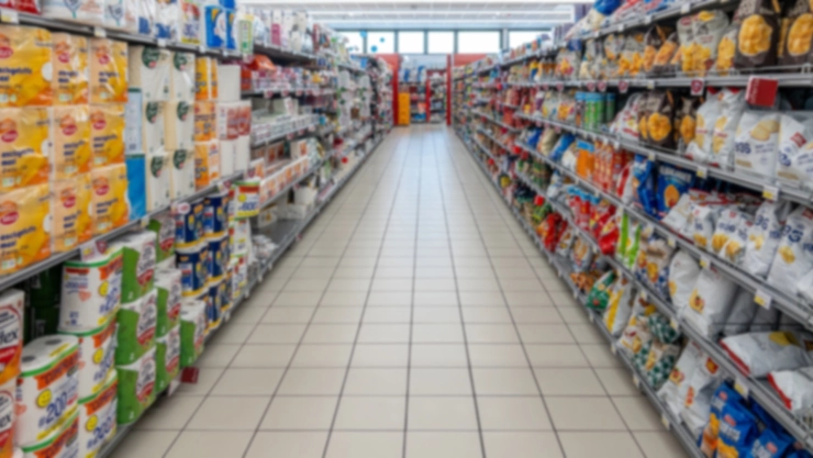 Pasillo de supermercado en EU