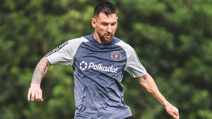 Entrenamiento de Messi en el Inter Miami