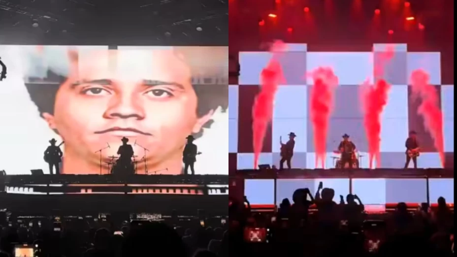 VIDEO: Los Alegres del Barranco proyecta imágenes de “El Mencho” durante concierto en Jalisco