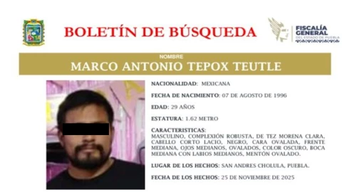 desaparecido Cholula