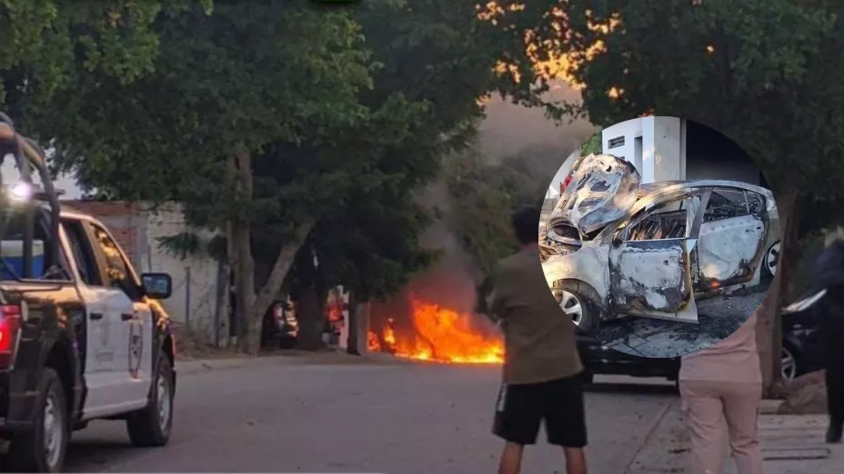 Incendian un domicilio en Santa Fe en Culiacán hoy 17 de noviembre de 2025..jpg