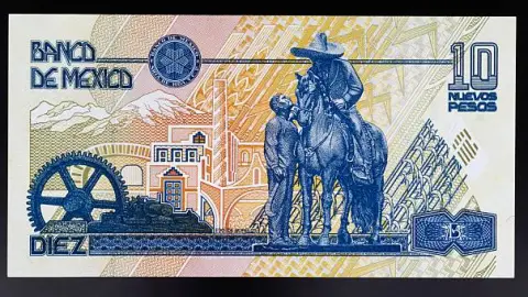 Billete 10 pesos mexico