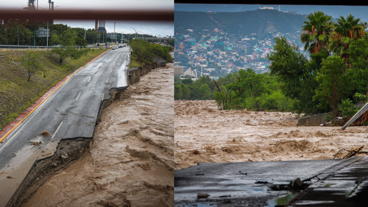 Río Santa Catarina en Nuevo León a punto del caos por “ALBERTO”