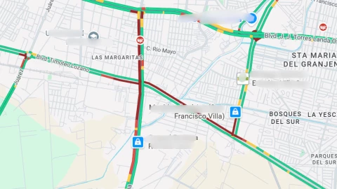 Tráfico León Timoteo Lozano y Hermanos Aldama