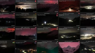 Durante esta tormenta solar abundan los tonos rojos intensos, tratándose de una tormenta bastante intensa.