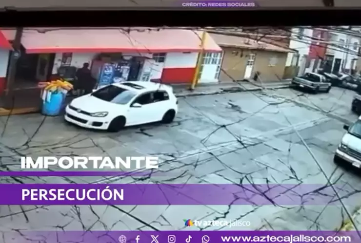 VIDEO | Captan el momento exacto en el que policías atropellan a joven que intentaba darse a la fuga